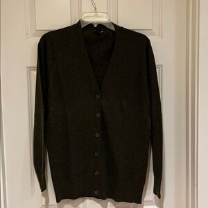 Women's Dark Olive J. Crew Mercantile Cardigan Sweater